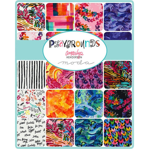 Moda Fabric Pre Cuts Moda Playgrounds Layer Cake 2260LC  - The Sewing Studio