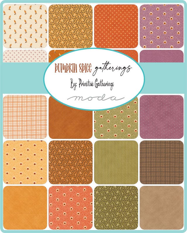 Moda Fabric Pre Cuts Moda Pumpkin Spice Gatherings Jelly Roll 49290JR  - The Sewing Studio