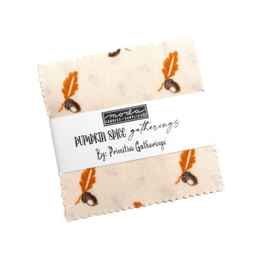 Moda Fabric Pre Cuts Moda Pumpkin Spice Gatherings Mini Charm Pack 49290MC  - The Sewing Studio for sale UK - The Sewing Studio