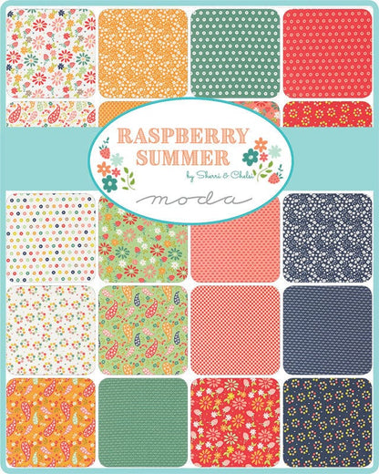 Moda Fabric Pre Cuts Moda Raspberry Summer Charm Pack 37960PP  - The Sewing Studio