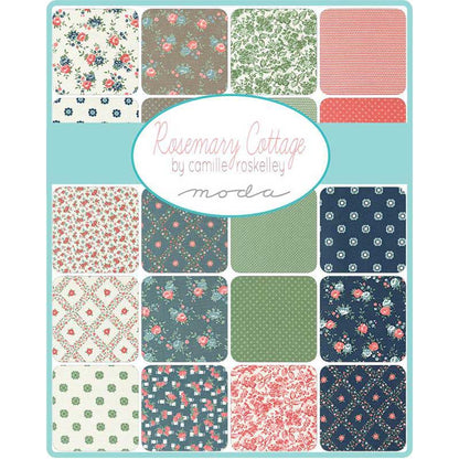 Moda Fabric Pre Cuts Moda Rosemary Cottage Charm Pack 55310PP  - The Sewing Studio