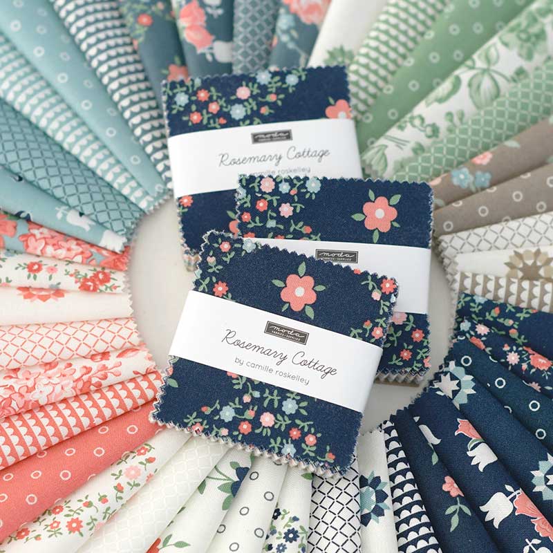 Moda Fabric Pre Cuts Moda Rosemary Cottage Layer Cake 55310LC  - The Sewing Studio