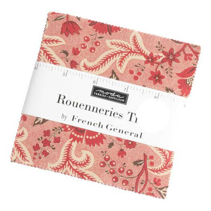 Moda Fabric Pre Cuts Moda Rouenneries Trois Charm Pack 13960PP  - The Sewing Studio