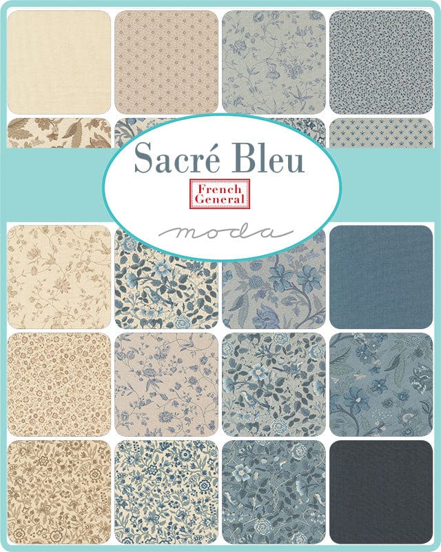 Moda Fabric Pre Cuts Moda Sacre Bleu Charm Pack 13970PP  - The Sewing Studio