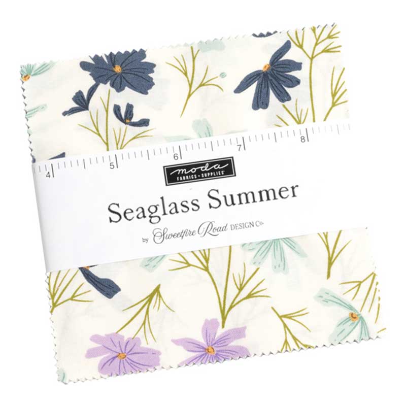 Moda Fabric Pre Cuts Moda Seaglass Summer Charm Pack 43180PP  - The Sewing Studio