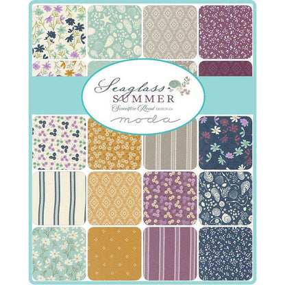 Moda Fabric Pre Cuts Moda Seaglass Summer Charm Pack 43180PP  - The Sewing Studio