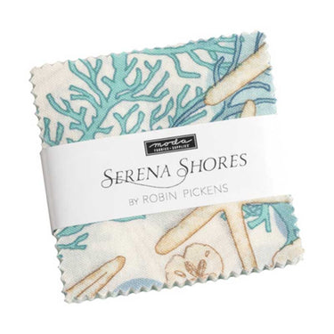 Moda Fabric Pre Cuts Moda Serena Shores Mini Charms 48770MC  - The Sewing Studio for sale UK - The Sewing Studio