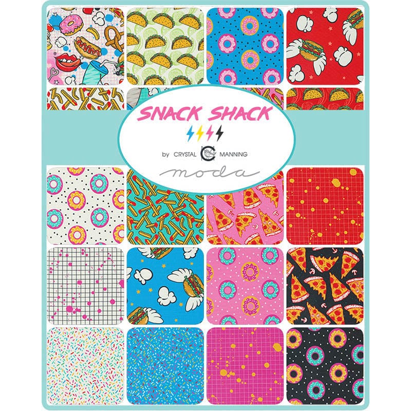 Moda Fabric Pre Cuts Moda Snack Shack Charm Pack 11940PP  - The Sewing Studio