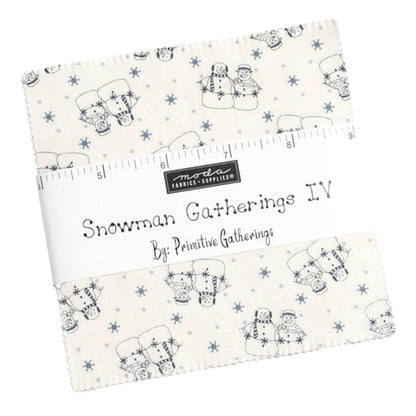 Moda Fabric Pre Cuts Moda Snowman Gatherings IV Charm Pack 49250PP