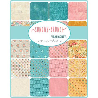 Moda Fabric Pre Cuts Moda Sunday Brunch Fat Quarter Pack 34 Piece 30750AB  - The Sewing Studio