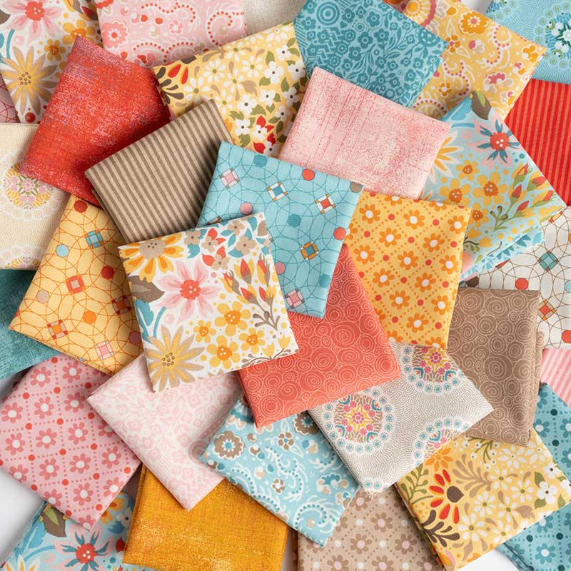 Moda Fabric Pre Cuts Moda Sunday Brunch Fat Quarter Pack 34 Piece 30750AB  - The Sewing Studio