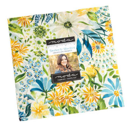 Moda Fabric Pre Cuts Moda Sunshine And Blue Skies Layer Cake 39820LC  - The Sewing Studio