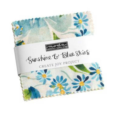 Moda Fabric Pre Cuts Moda Sunshine And Blue Skies Mini Charm 39820MC  - The Sewing Studio for sale UK - The Sewing Studio