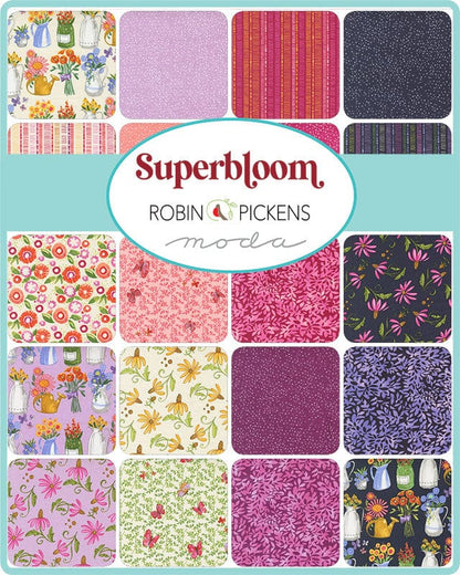 Moda Fabric Pre Cuts Moda Superbloom Fat Quarter Pack 48780AB  - The Sewing Studio