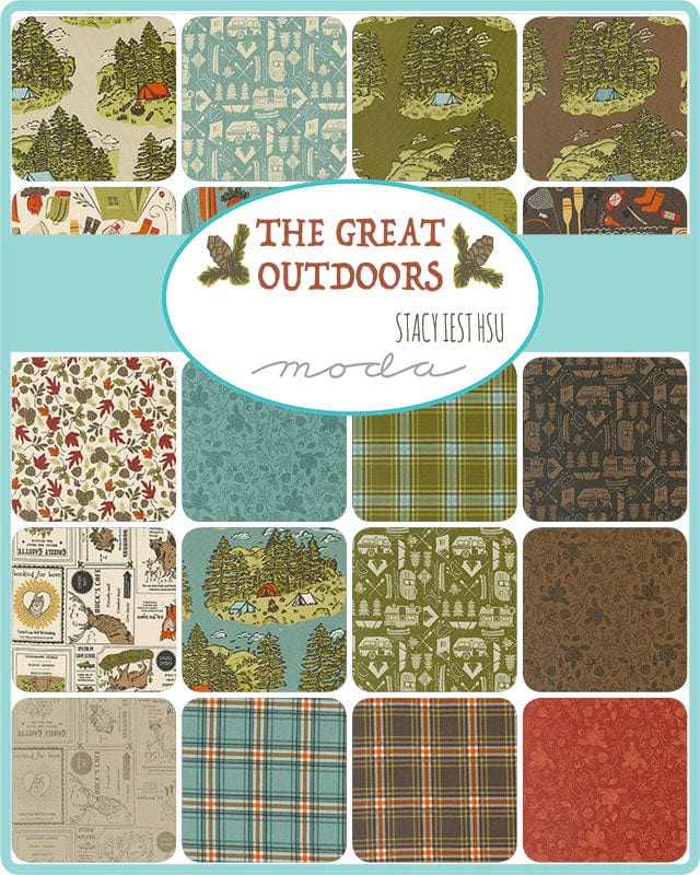 Moda Fabric Pre Cuts Moda The Great Outdoors Mini Charm 20880MC  - The Sewing Studio