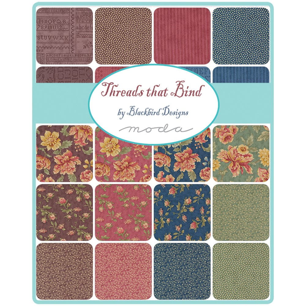 Moda Fabric Pre Cuts Moda Threads That Bind Jelly Roll 28000JR  - The Sewing Studio