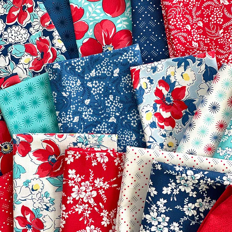 Moda Fabric Pre Cuts Moda Time And Again Fat Quarter Pack 25 Piece 23360AB  - The Sewing Studio