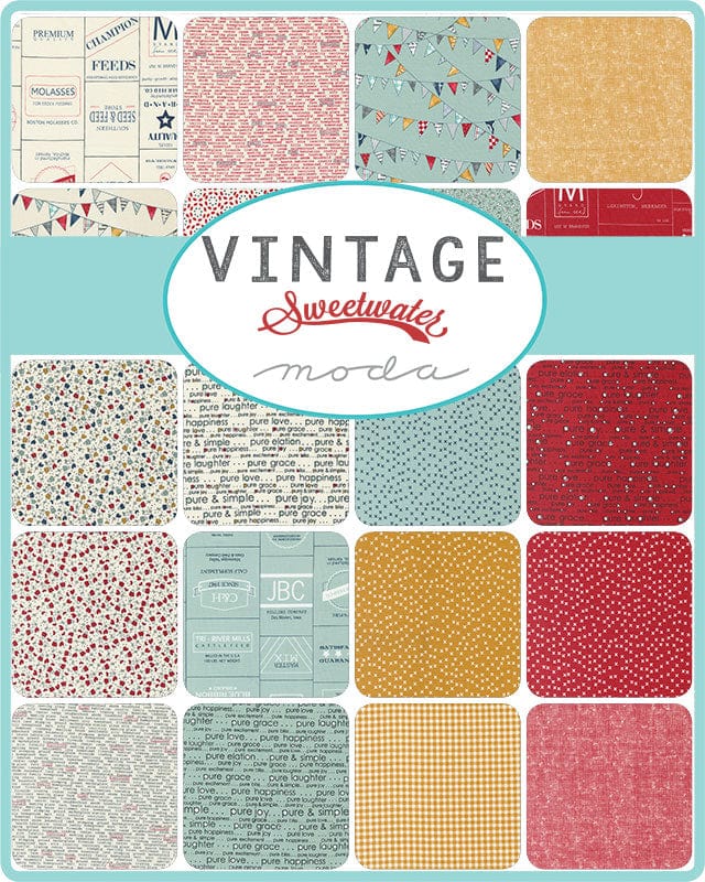 Moda Fabric Pre Cuts Moda Vintage Jelly Roll 55650JR  - The Sewing Studio