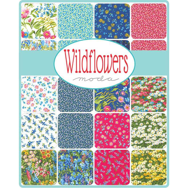 Moda Fabric Pre Cuts Moda Wildflowers 2024 Charm Pack 33770PP  - The Sewing Studio