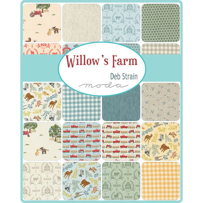 Moda Fabric Pre Cuts Moda Willows Farm Charm Pack 56100PP  - The Sewing Studio