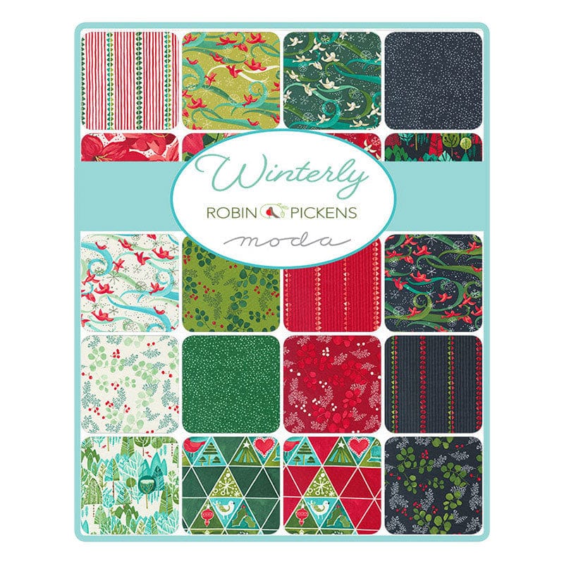 Moda Fabric Pre Cuts Moda Winterly Charm Pack 48760PP