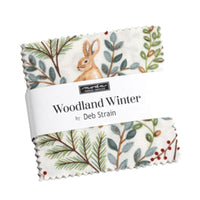 Moda Fabric Pre Cuts Moda Woodland Winter Mini Charm 56090MC