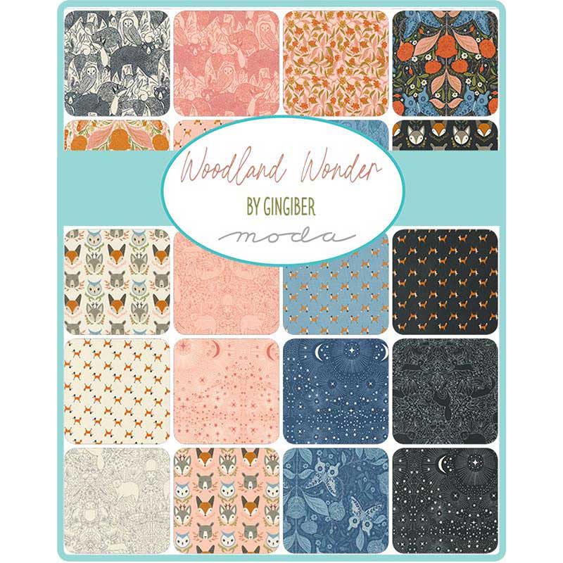 Moda Fabric Pre Cuts Moda Woodland Wonder Charm Pack 48390PP  - The Sewing Studio