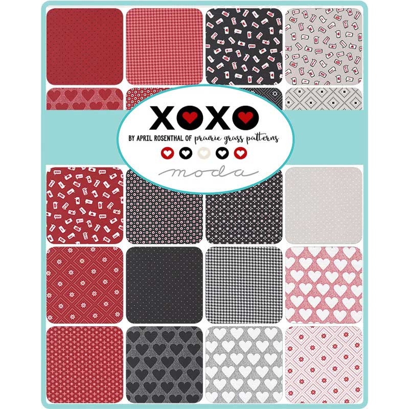 Moda Fabric Pre Cuts Moda Xoxo Mini Charm 24140MC  - The Sewing Studio