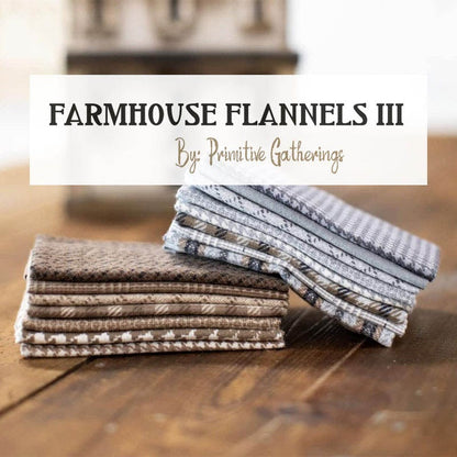 Moda Farmhouse Flannels Iii Small Check Pewter 49276-14F Lifestyle Image