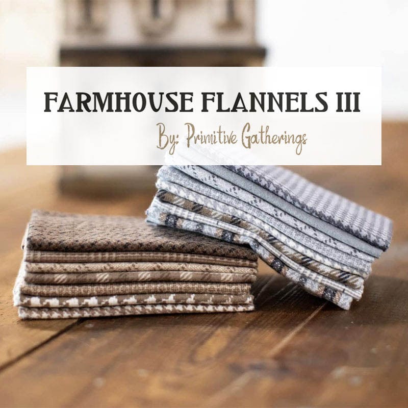 Moda Farmhouse Flannels Iii Small Check Cream 49276-11F Lifestyle Image