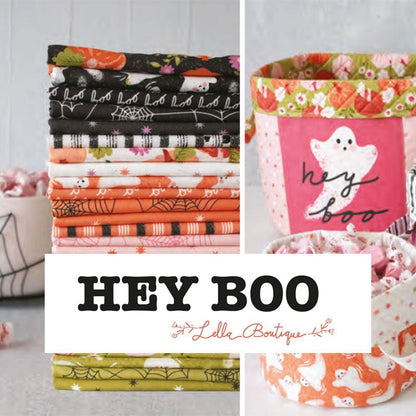 Moda Hey Boo Friendly Ghost Soft Pumpkin 5211-12 Lifestyle Image