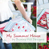 Moda My Summer House Stripes Rose 3047-18 Lifestyle Image