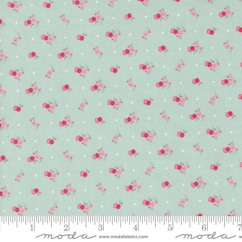 Moda My Summer House Meadowsweet Aqua 3045-13 Ruler Image