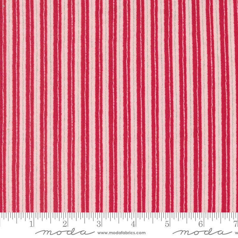Moda My Summer House Stripes Rose 3047-18 Ruler Image