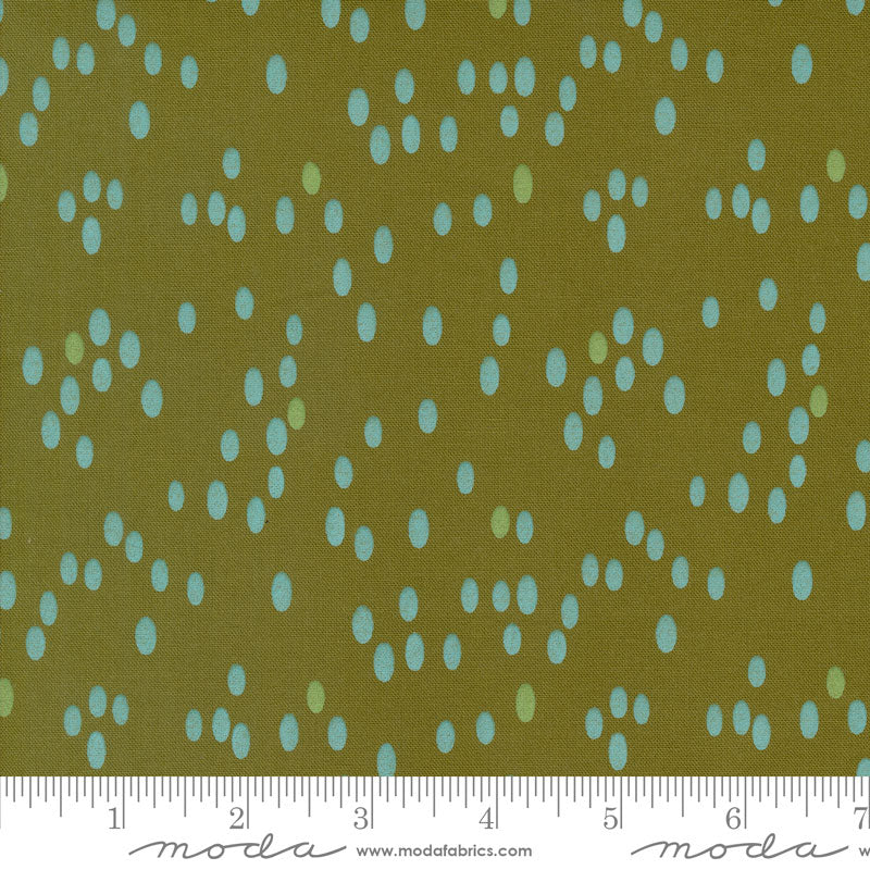 Moda Olive You Dots Olive 1882-17 Ruler Image