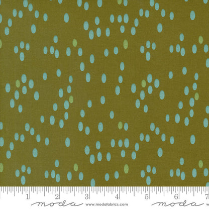 Moda Olive You Dots Olive 1882-17 Ruler Image