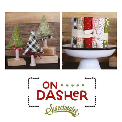 Moda On Dasher Snowballs Pine 55665-13 Lifestyle Image