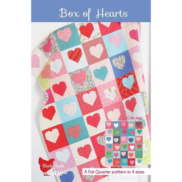 Moda Patterns Box of Hearts Quilt Pattern  - The Sewing Studio for sale UK - The Sewing Studio