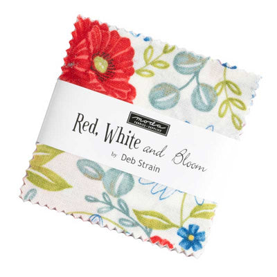 Moda Red White And Bloom Mini Charm 56110MC Main Image