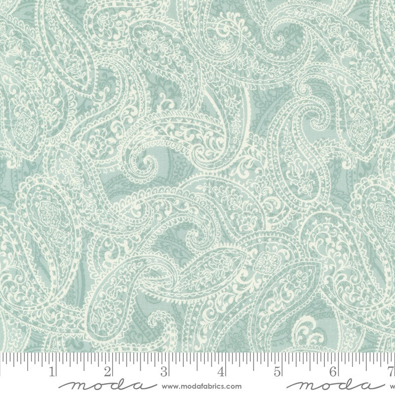 Moda Sandalwood Fleur Paisley Eucalyptus 44383-13 Ruler Image