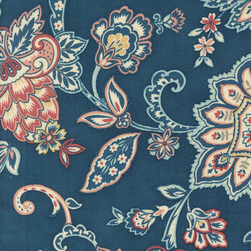 Moda Sandalwood Fleur Paisley Indigo 44382-14 Main Image