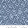 Moda Seaglass Summer Picnic Blanket Dappled Blue 43182-17 Ruler Image