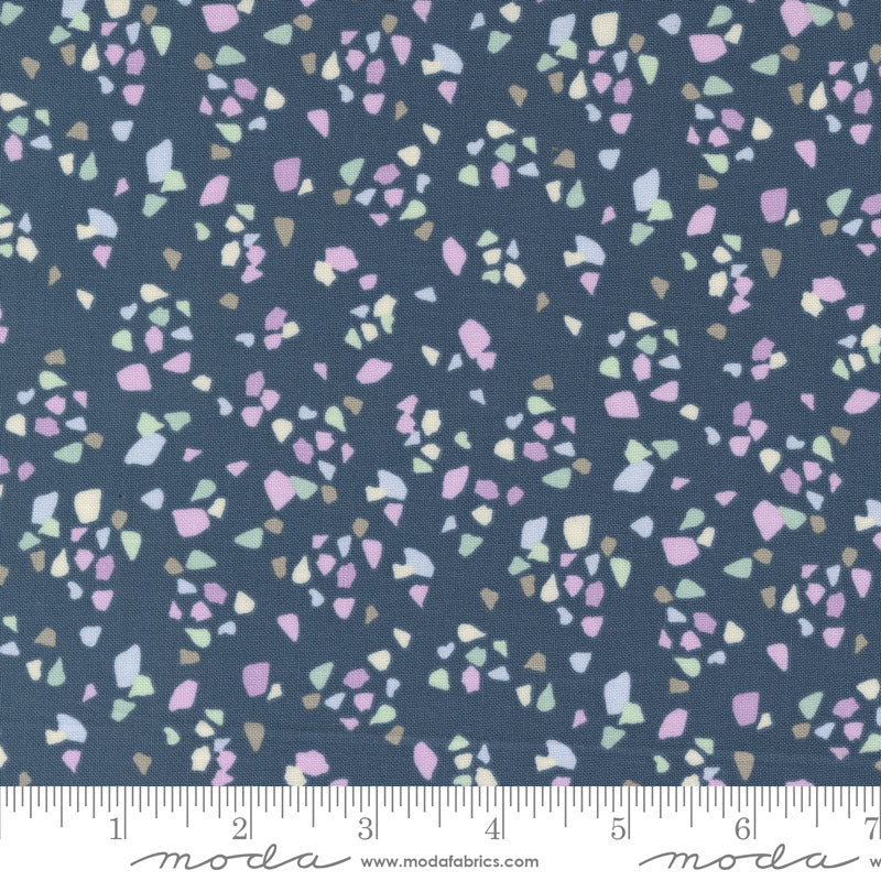 Moda Seaglass Summer Shimmering Indigo Sea 43185-13 Ruler Image