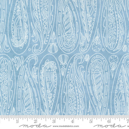 Moda Serena Shores Paisley Shells Breeze 48772-16 Ruler Image