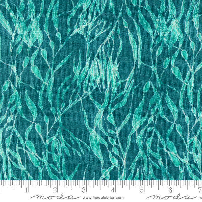 Moda Serena Shores Seaweeds Lagoon 48773-23 Ruler Image