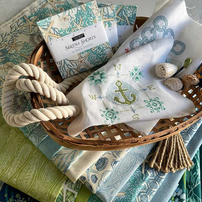 Moda Serena Shores Seaweeds Cloud 48773-11 Lifestyle Image