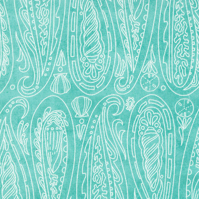 Moda Serena Shores Paisley Shells Aqua 48772-21 Main Image