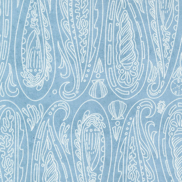 Moda Serena Shores Paisley Shells Breeze 48772-16 Main Image