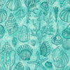 Moda Serena Shores Sketchy Shells Aqua 48774-21 Main Image