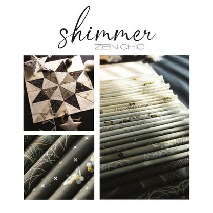 Moda Shimmer Metallic Dandelion Ebony 1840-15M Lifestyle Image